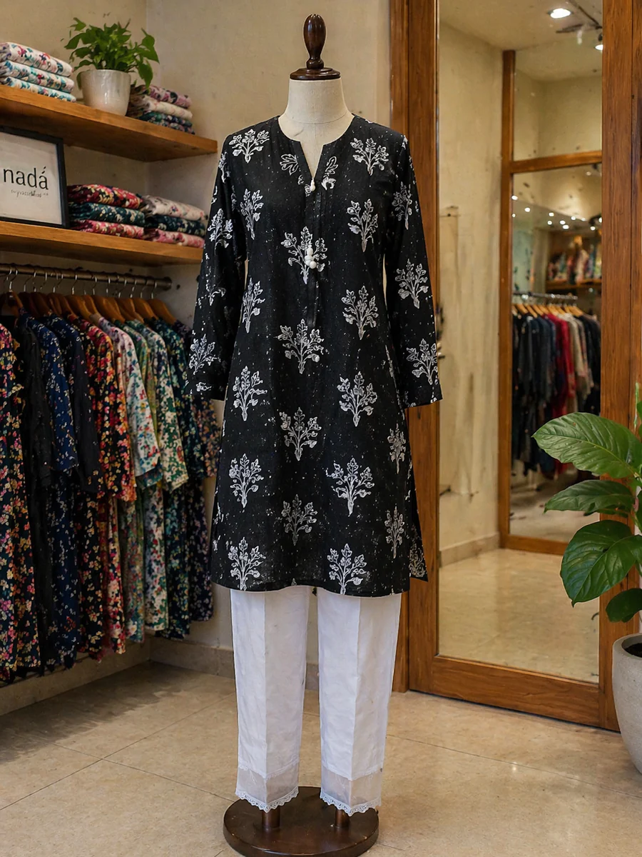 Midnight Bloom Printed 2 Piece Suit - view 3
