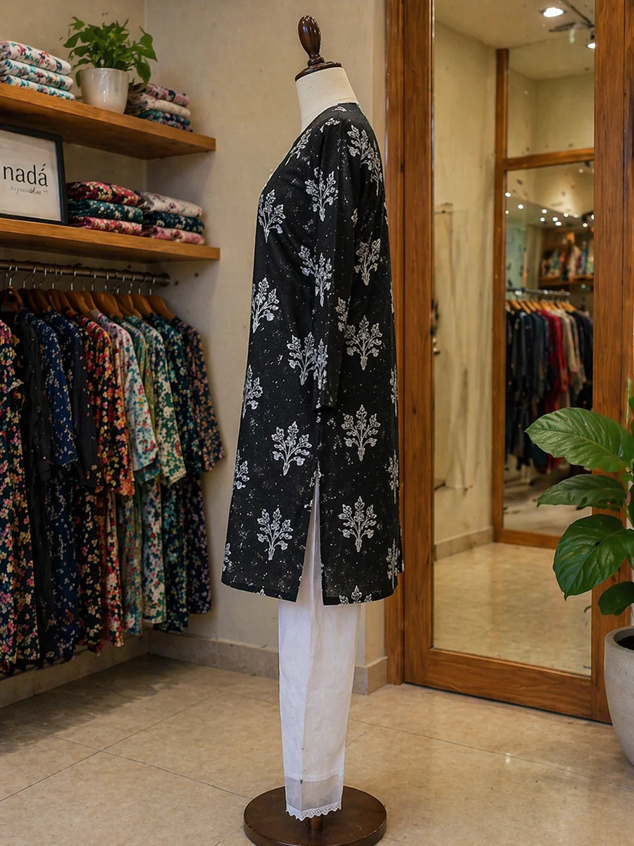 Midnight Bloom Printed 2 Piece Suit - view 4