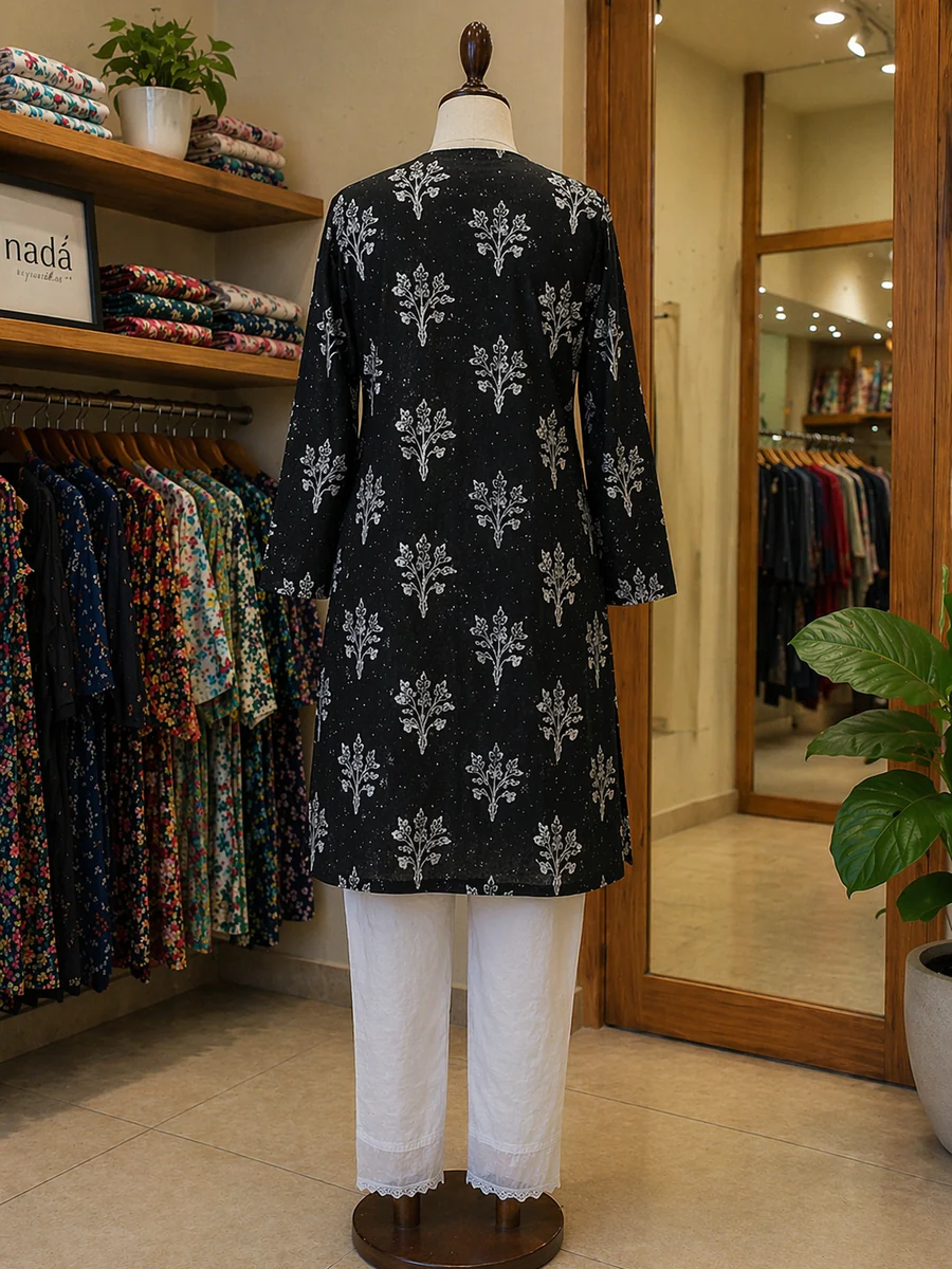 Midnight Bloom Printed 2 Piece Suit - view 5
